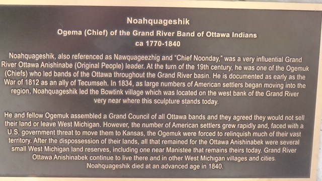 Chief Noonday plaque